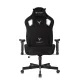 Кресло игровое Knight Outrider черный Light-20 с подголов. крестов. металл. Фото товара с разных ракурсов.