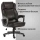 Кресло руководителя PREMIUM Favorite EX-577, пружинный блок, рециклир. кожа, коричневое. Фото товара с разных ракурсов.