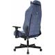 Кресло игровое Knight N1 Fabric синий Light-27 с подголов. крестов. металл. Фото товара с разных ракурсов.